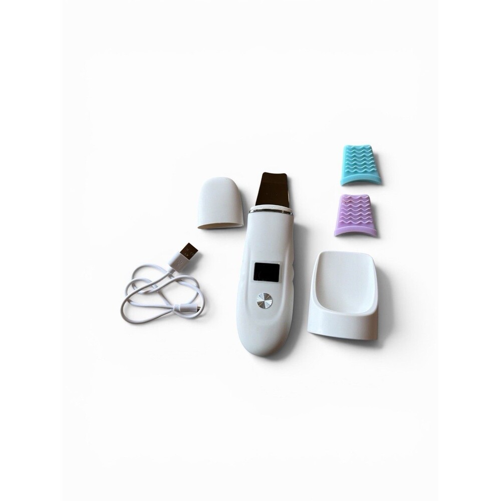 Ultrasonic Skin Cleaner Face Spatula Blackhead Remover Deep Pore Cleansing EMS